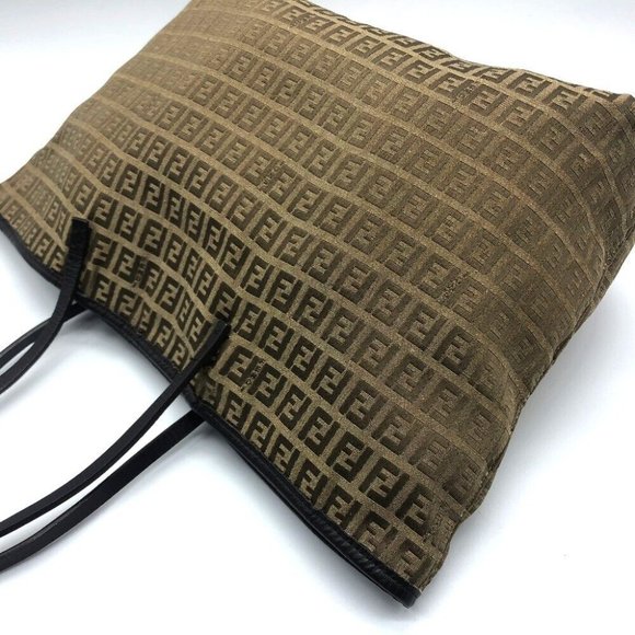 FENDI FF Logo Zucca pattern Zucchino Shoulder Tote Bag - Picture 4 of 8